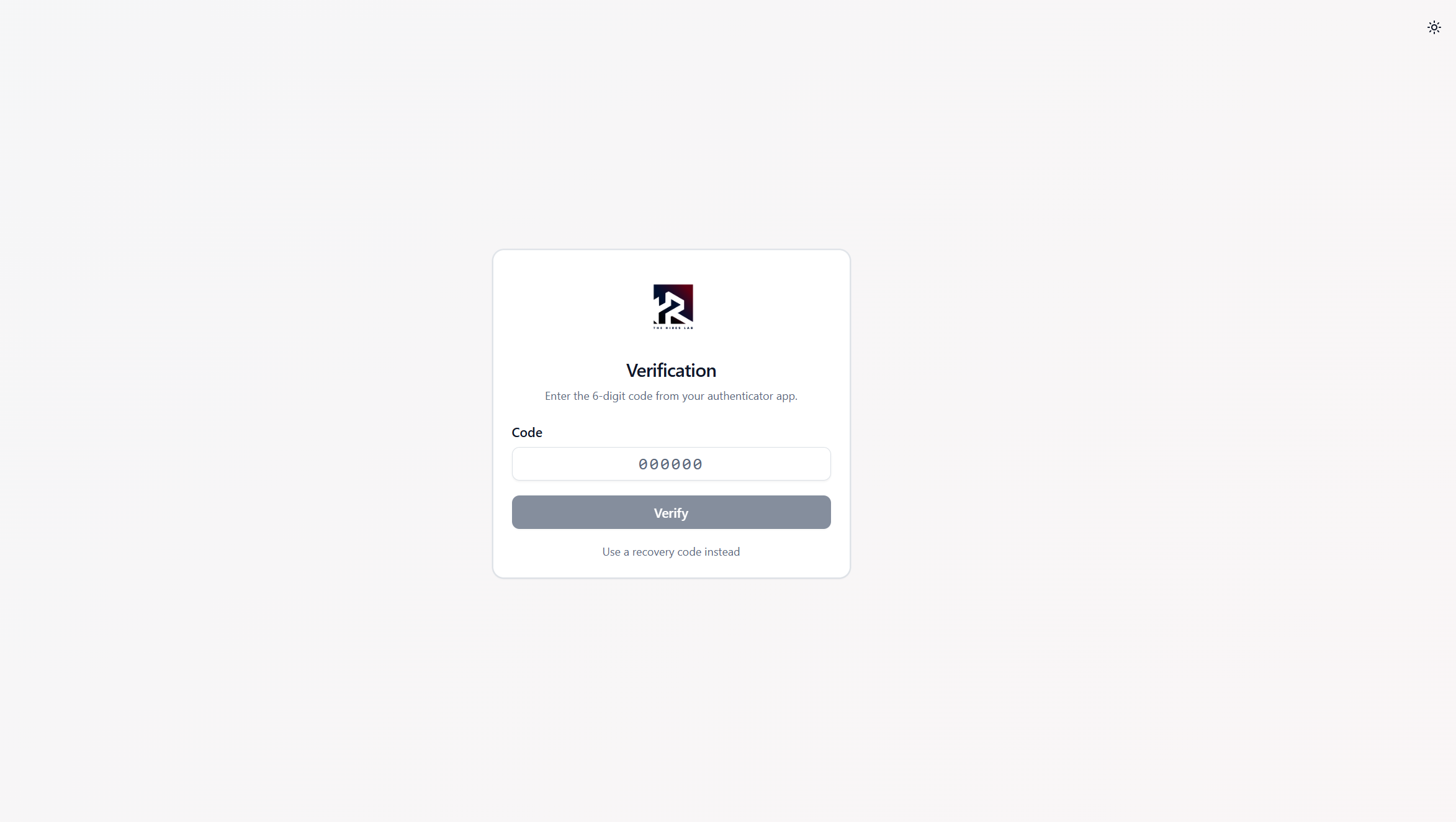 Lead Intelligence Platform - TOTP two-factor verification step