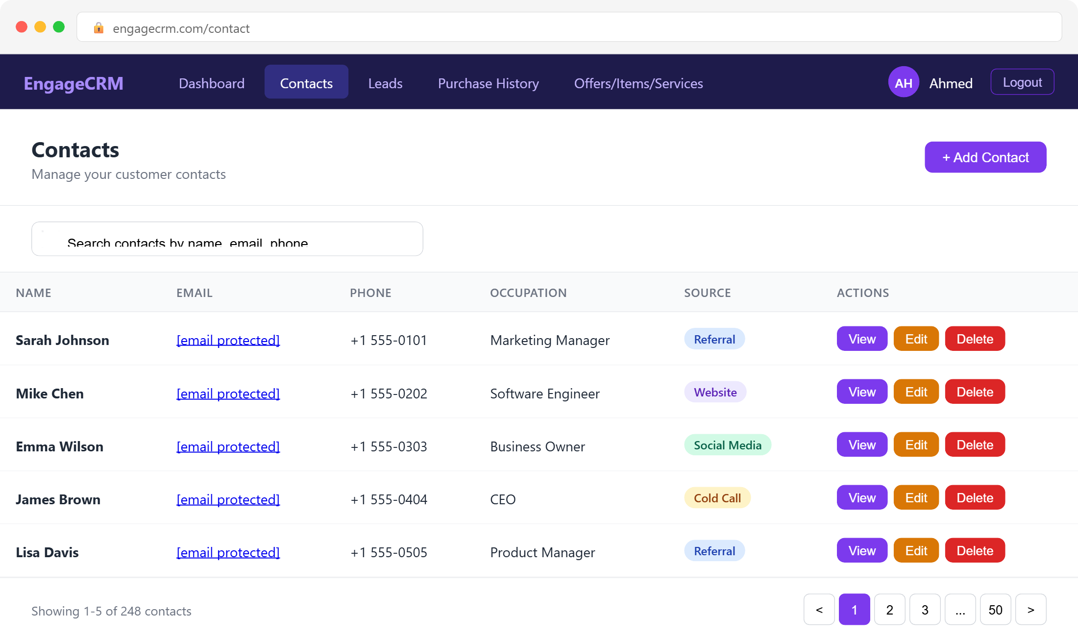 engageCRM - Screen 6
