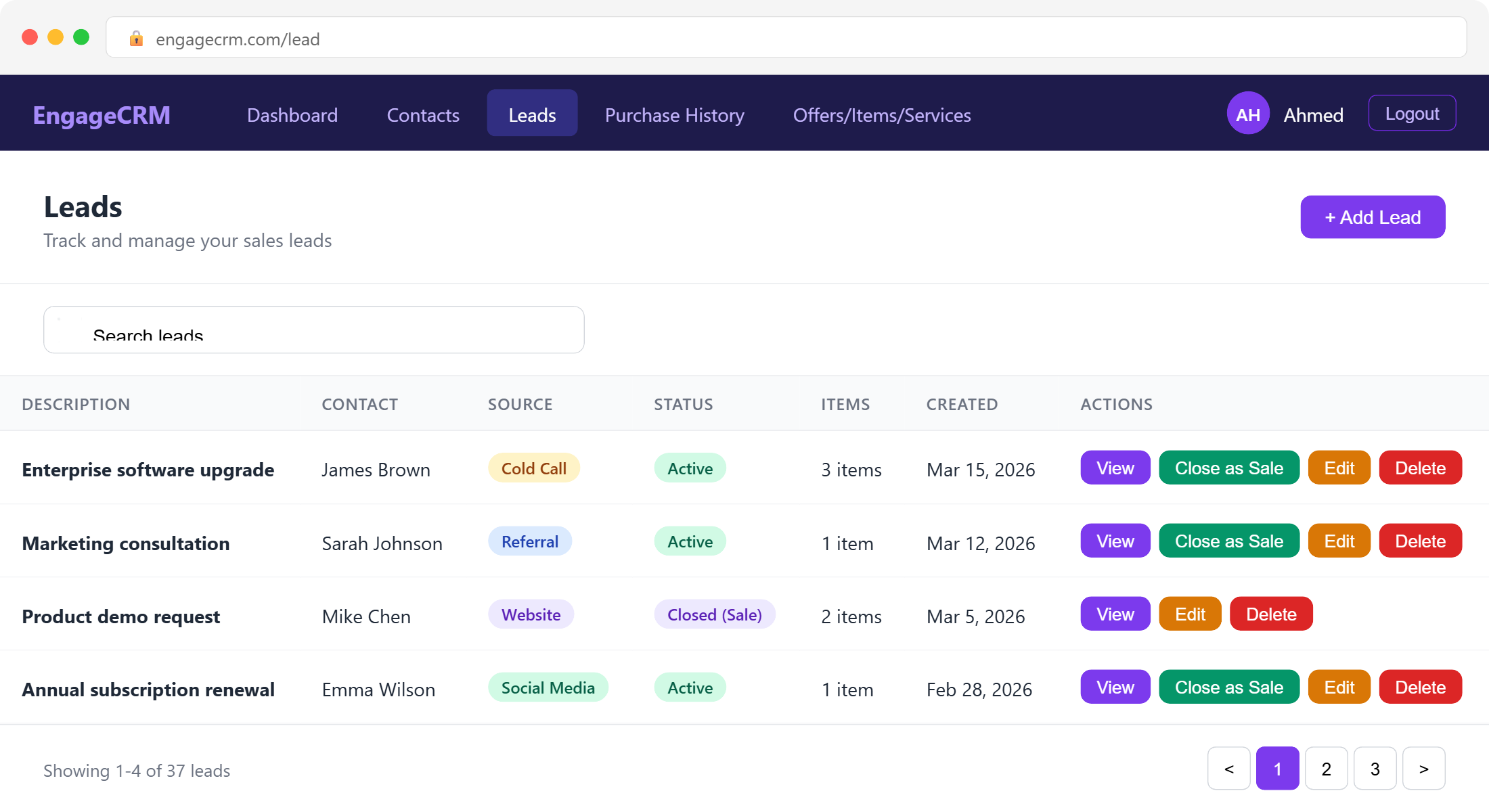 engageCRM - Screen 9